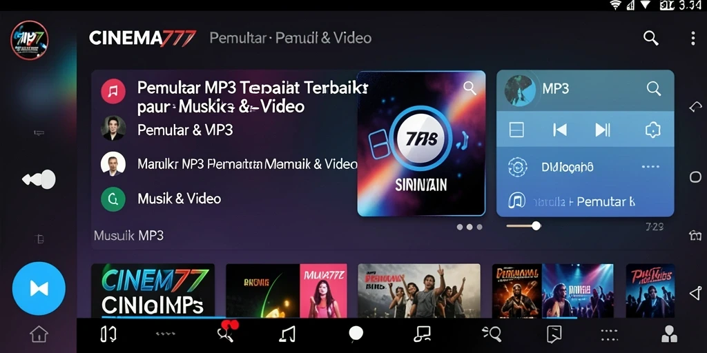 Tampilan antarmuka <strong>CINEMA777</strong> yang elegan dan menarik.