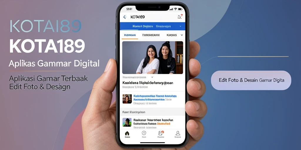 Antarmuka KOTA189 yang elegan untuk Gambar Digital dan Edit Foto.