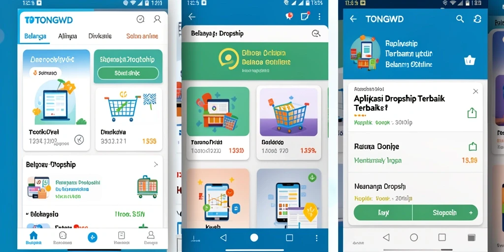Antarmuka TONGWD yang menarik untuk pengalaman belanja Dropship.